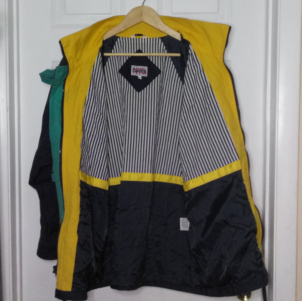 Vintage New York Girl Blue Jacket Size L - Picture 7 of 16